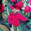 Țesătură din dantela plină - design floral