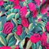Țesătură din dantela plină - design floral