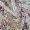 Dantela cu broderie pe tulle roz cu paiete și margele , Roz – Lila