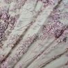 Dantela cu broderie pe tulle roz cu paiete și margele , Roz – Lila