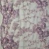 Dantela cu broderie pe tulle roz cu paiete și margele , Roz – Lila