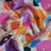Tesatura crepe de chine din matase naturala – imprimeu  floral