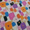 Tesatura crepe de chine din matase naturala – imprimeu  floral