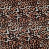 Țesătură plina tip jerse - design animal print, Maro roscat – Maro inchis