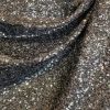 Tesatura cu micropaiete dese brodate pe tulle elastic , Negru