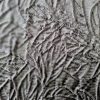Tesatura  jacquard - design floral reliefat , Negru - imagine 7