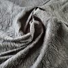 Tesatura  jacquard - design floral reliefat , Negru - imagine 4