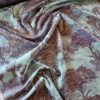 Tesatura din bumbac - denim cu design exotic, Turcoaz/Albastru Indigo - imagine 2