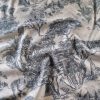 Tesatura din bumbac - denim cu design exotic, Gri antracit - imagine 7