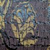 Tesatura premium jacquard - design reliefat, Maro - ciocolata / Auriu – mustar - imagine 7