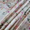 Tesatura premium din matase naturala - tip bourette cu design floral, Multicolor - imagine 4