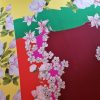 Tesatura din matase naturala crepe de chine  - tip panou cu design floral  , Multicolor - imagine 9