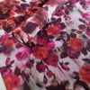 Tesatura tafta , tip mikado - design floral double face, Rosu Bordo - imagine 10