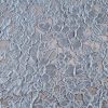 Tesatura  jacquard - design floral reliefat , Bleu/Gri - imagine 5