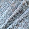 Tesatura  jacquard - design floral reliefat , Bleu/Gri - imagine 3