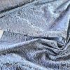 Tesatura  jacquard - design floral reliefat , Bleu/Gri - imagine 2