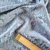 Tesatura  jacquard - design floral reliefat , Bleu/Gri - imagine 6