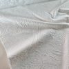 Tesatura  jacquard - design reliefat cu tematica florala, Alb - imagine 4