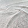 Tesatura  jacquard - design reliefat cu tematica florala, Alb - imagine 10