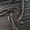 Tesatura plisata cu efect metalizat, Negru