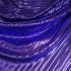 Tesatura plisata cu efect metalizat, Albastru Indigo - imagine 3