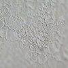 Dantela fina Chantilly - design floral , Alb fildes - imagine 10