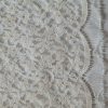 Dantela Chantilly - design floral , Crem deschis - imagine 7