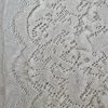 Dantela Chantilly - design floral , Crem deschis - imagine 5