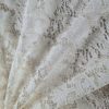 Dantela Chantilly - design floral , Crem deschis - imagine 2