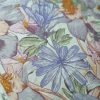 Tesatura din in imprimat cu design floral, Multicolor - imagine 8