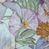 Tesatura din in imprimat cu design floral, Multicolor - imagine 6