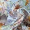 Tesatura din in imprimat cu design floral, Multicolor - imagine 2