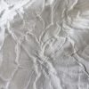 Tesatura jacquard - design floral reliefat, Alb - imagine 8