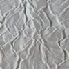 Tesatura jacquard - design floral reliefat, Alb - imagine 4