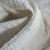 Tesatura jacquard - design floral reliefat, Alb - imagine 2