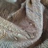 Tesatura brocart - design reliefat, Auriu/Vernil - imagine 3