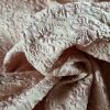 Tesatura brocart - design reliefat , Roz/Auriu/Ivoire