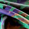 Tesatura jacquard - design exotic, cameleone Verde/Albastru/Mustar - imagine 6