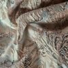 Tesatura jacquard - design floral, Argintiu/Piersiciu - imagine 7