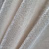 Tesatura cu paiete incolore - translucide pe suport Organza design uni, Ivoire - imagine 5