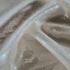 Tesatura cu paiete incolore - translucide pe suport Organza design uni, Ivoire