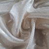Tesatura cu paiete incolore - translucide pe suport Organza design uni, Ivoire - imagine 4
