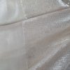 Tesatura cu paiete incolore - translucide pe suport Organza design uni, Ivoire - imagine 2