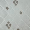 Tesatura jacquard din bumbac cu fir de lurex, Alb - imagine 4
