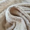 Stofă din fibre mixte cu fir lurex - design fantezie, Crem deschis - imagine 7