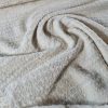 Stofă din fibre mixte cu fir lurex - design fantezie, Crem deschis