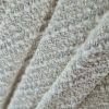 Stofă din fibre mixte cu fir lurex - design fantezie, Crem deschis - imagine 5