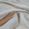 Stofă din fibre mixte cu fir lurex - design fantezie, Crem deschis - imagine 4