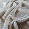 Stofă din fibre mixte cu fir lurex - design fantezie, Crem deschis - imagine 2