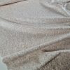 Stofă din fibre naturale - design fantezie, Bej deschis - imagine 8
